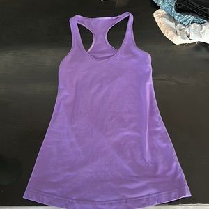 Size four purple lululemon tank top